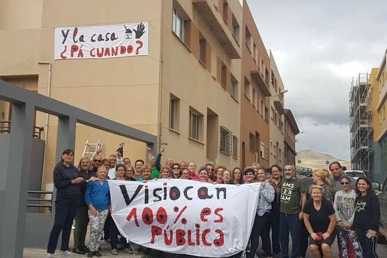 Ojos de Garza se suma a las protestas en Telde contra Visocan (Foto TA)